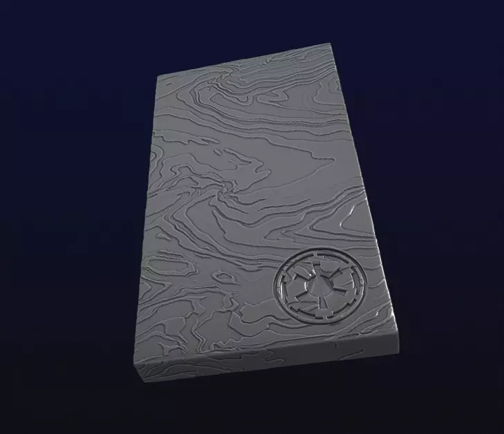 Beskar Ingot with 360 texture 3D print model_0