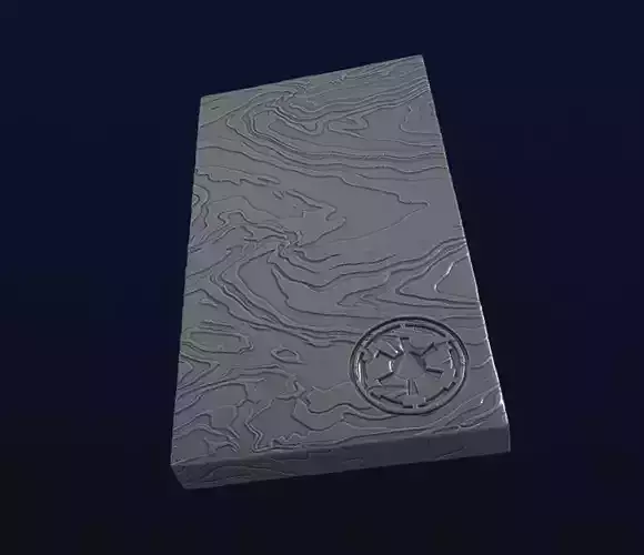 Beskar Ingot with 360 texture 3D print model