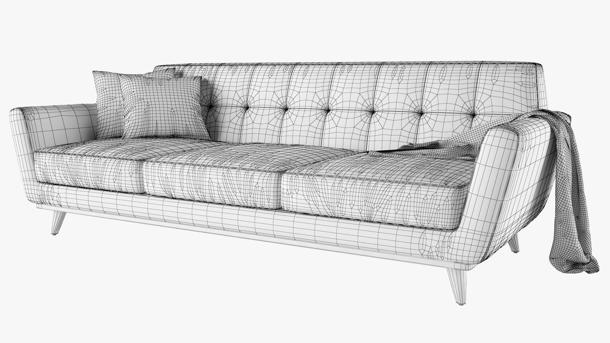 Joybird Hughes Sofa 3D model_8