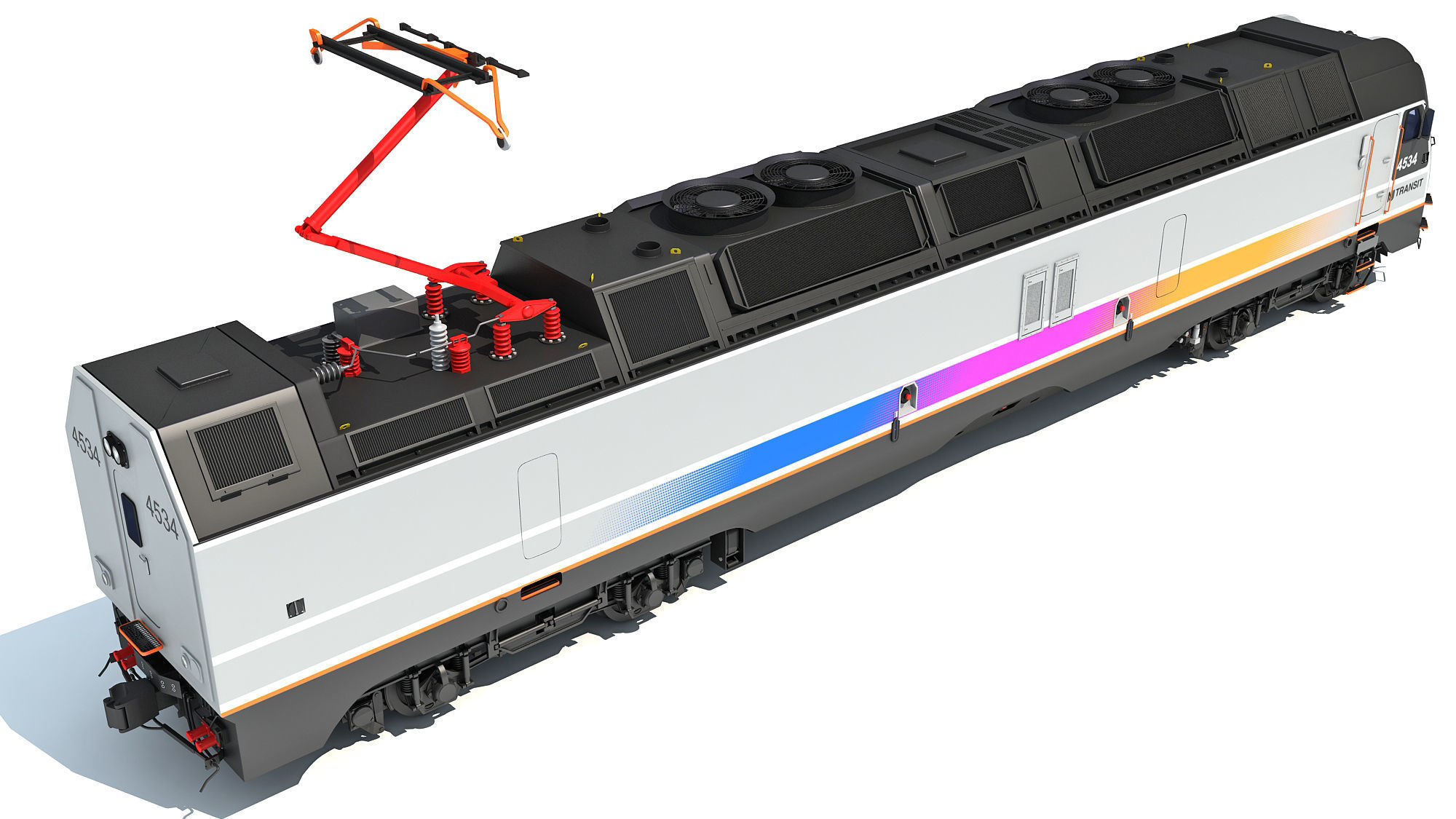 NJ Transit Locomotive Train 3D model_7