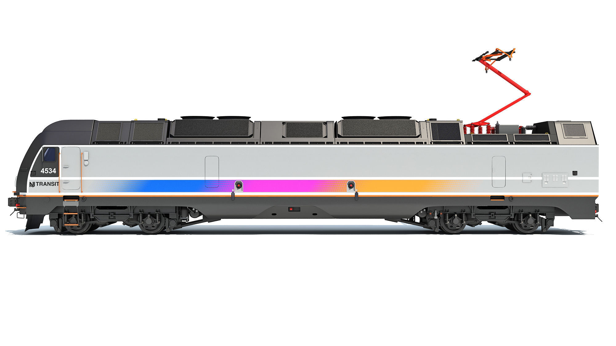 NJ Transit Locomotive Train 3D model_2