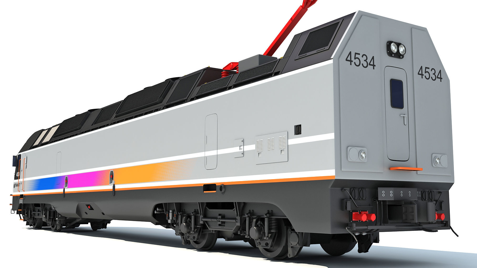 NJ Transit Locomotive Train 3D model_11