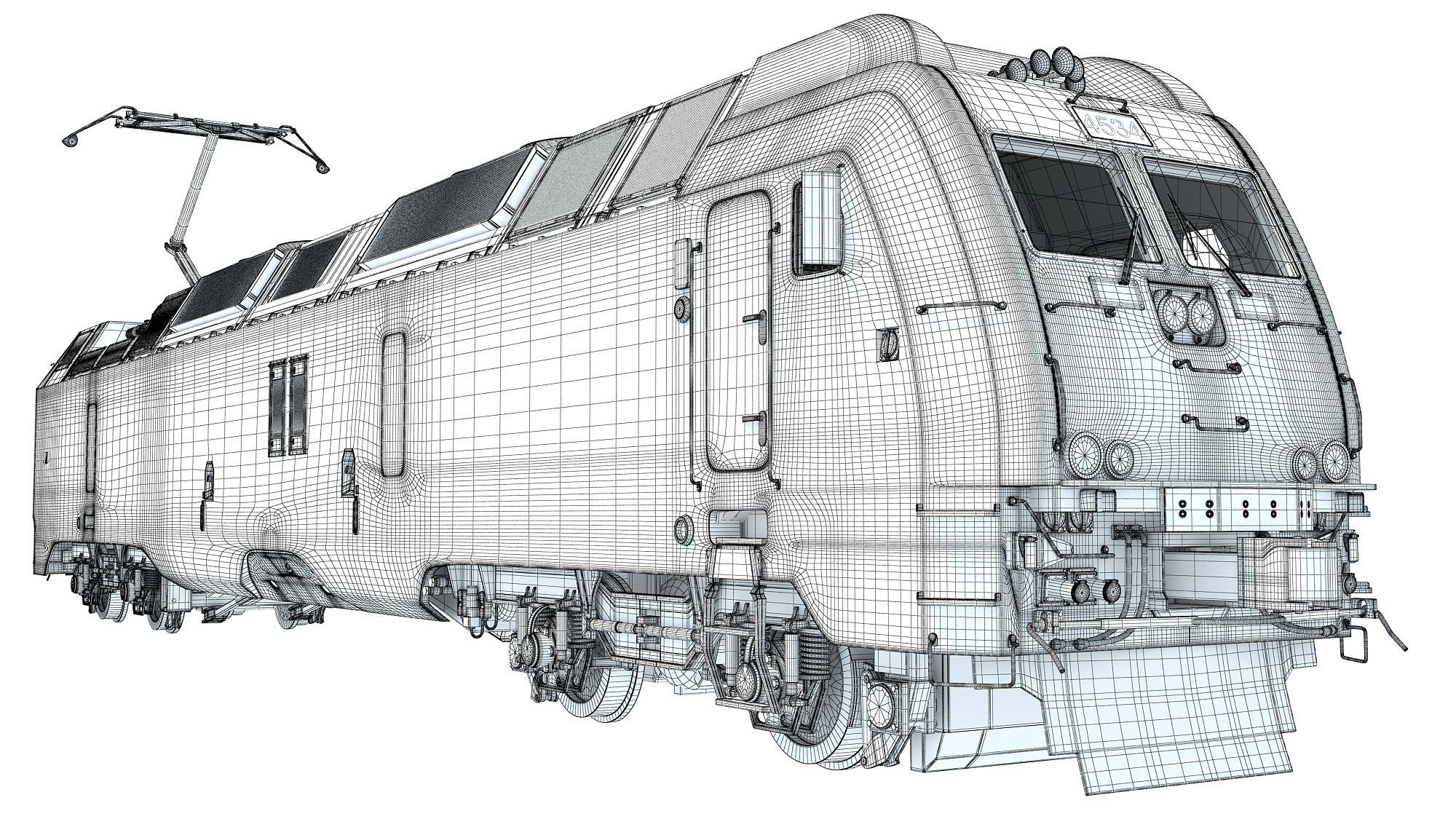 NJ Transit Locomotive Train 3D model_18