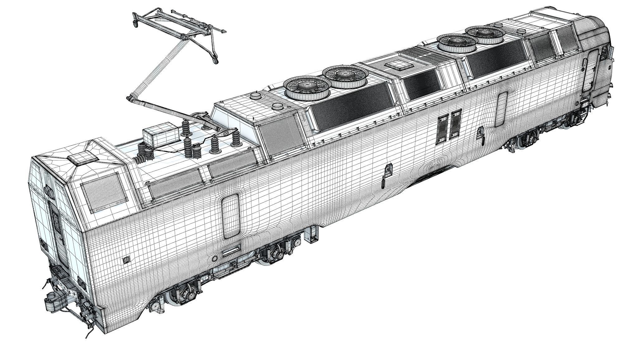 NJ Transit Locomotive Train 3D model_16