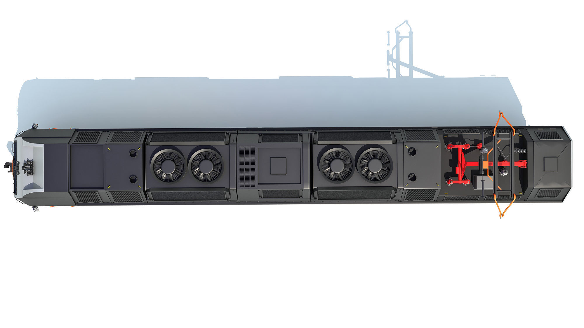 NJ Transit Locomotive Train 3D model_12