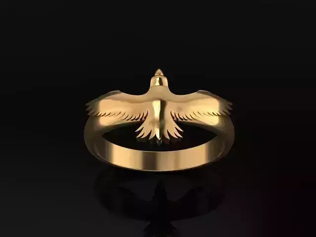 Golden Eagle Jewelry Ring