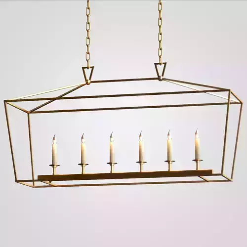 Linear Pendant Bronze RH chandelier