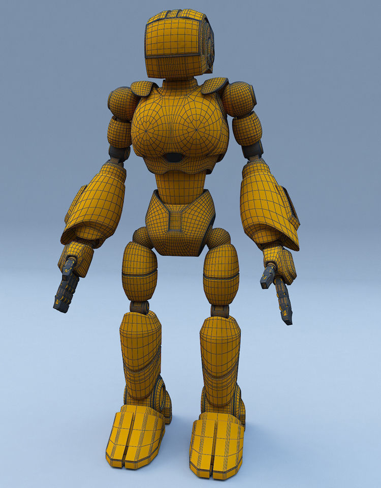 Robot v2 3D model_11
