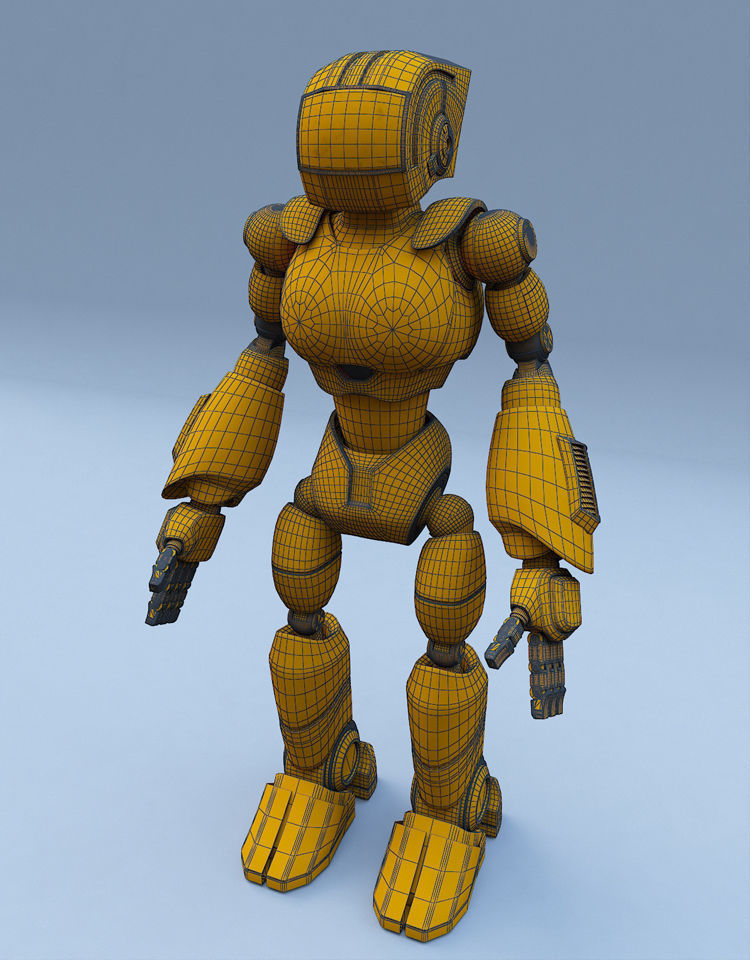 Robot v2 3D model_12