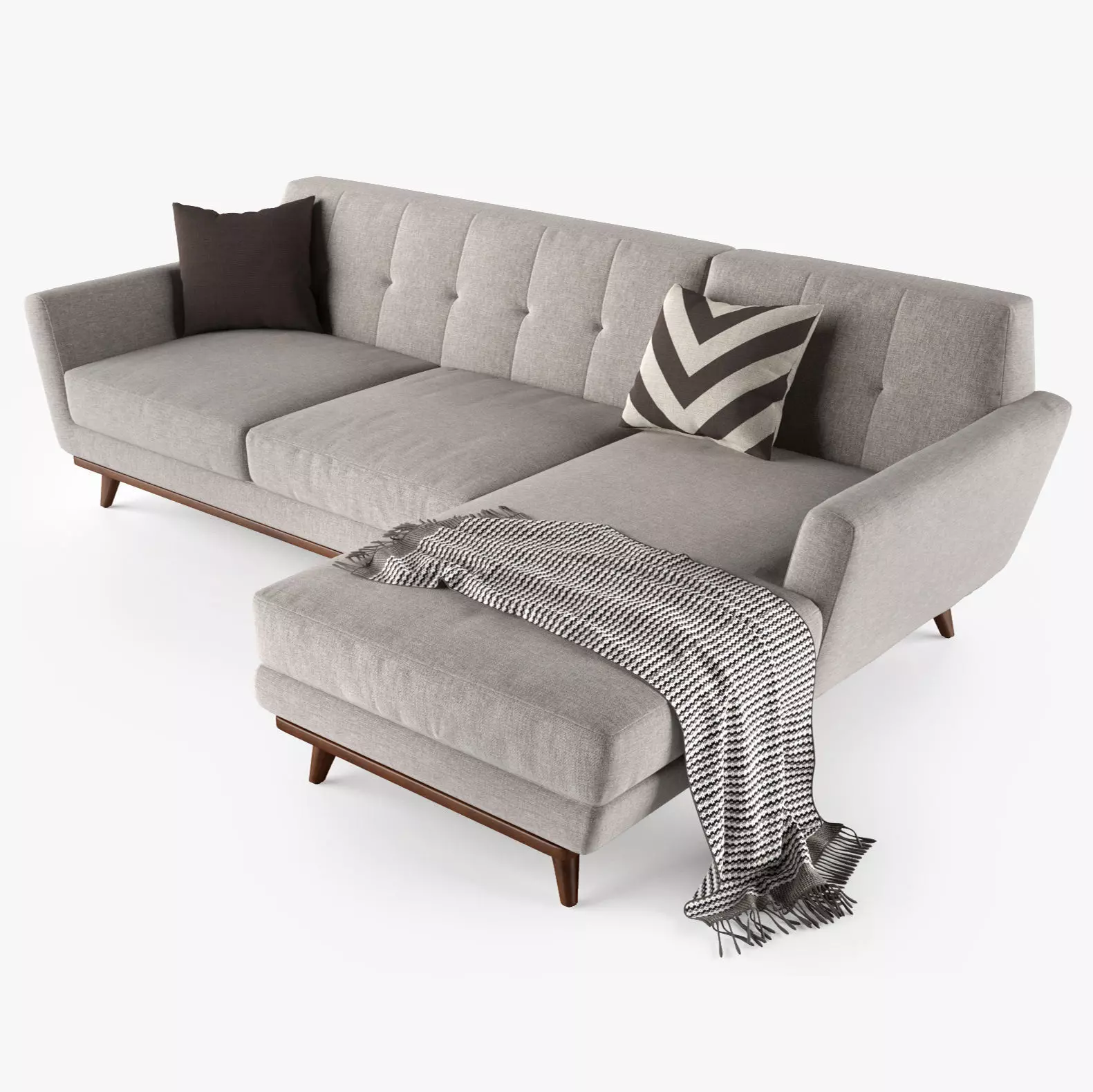 Joybird Hughes Sectional Sofa 3D model_0