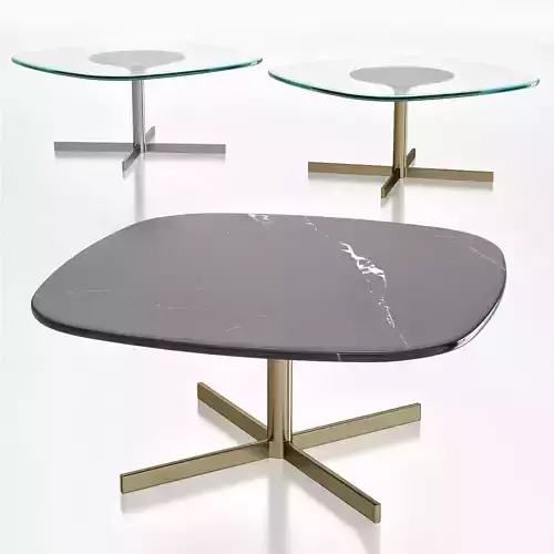 Altavilla SERISSA COFFEE TABLE SAHARA NOIRE MARBLE  3d model