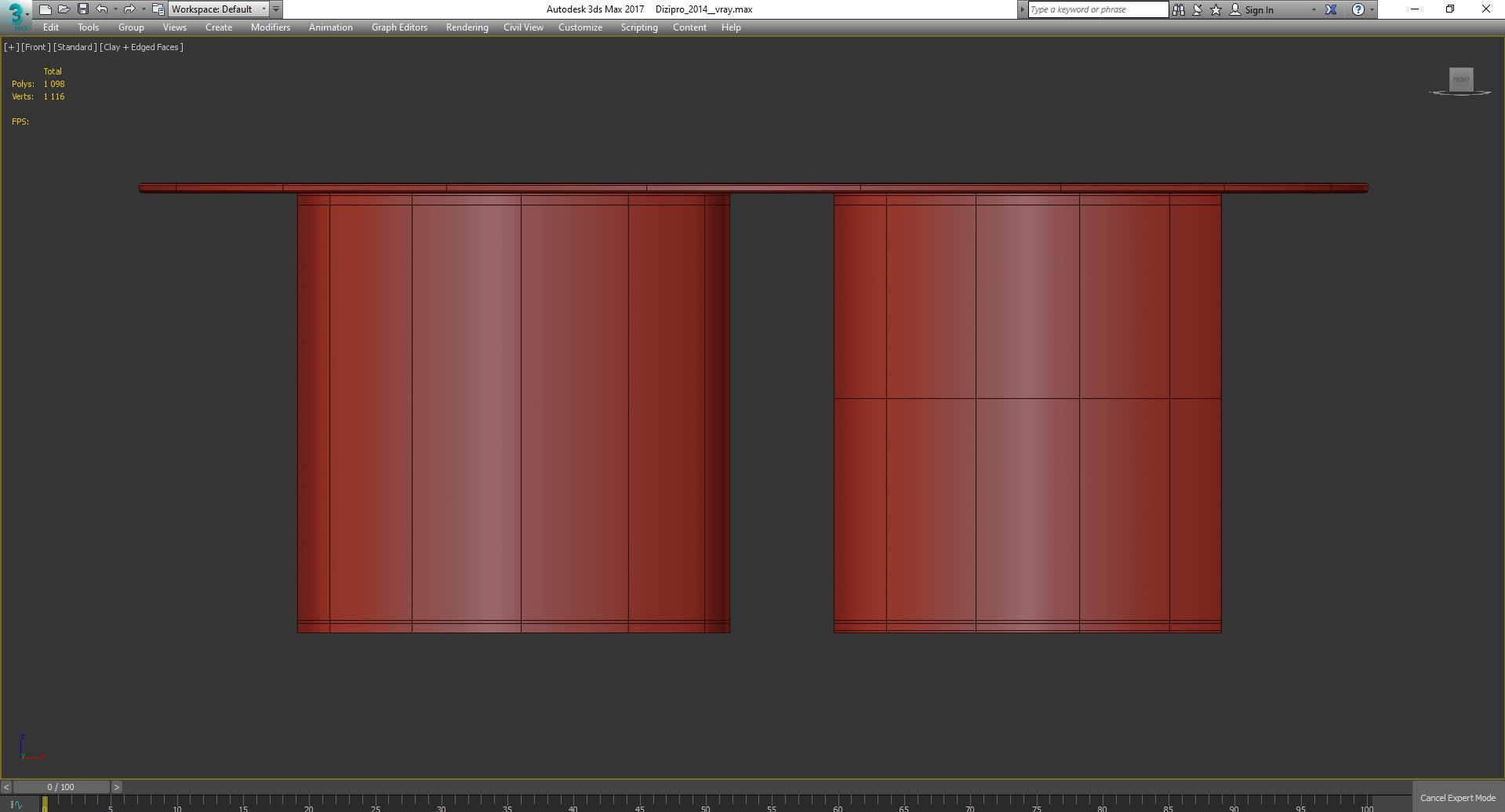 Da A I-TUBE LARGE COFFEE TABLE Low-poly 3D model_2
