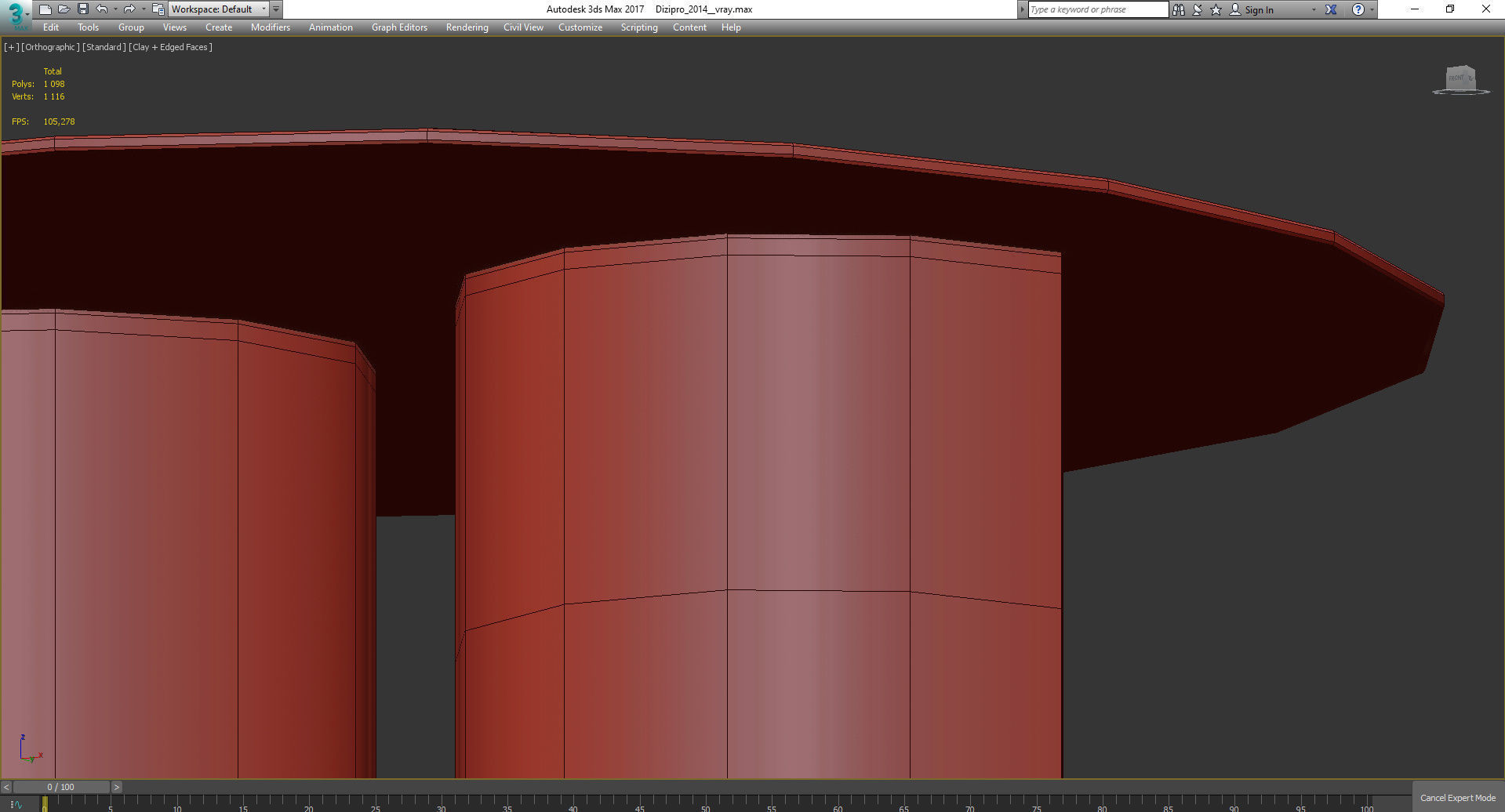 Da A I-TUBE LARGE COFFEE TABLE Low-poly 3D model_4