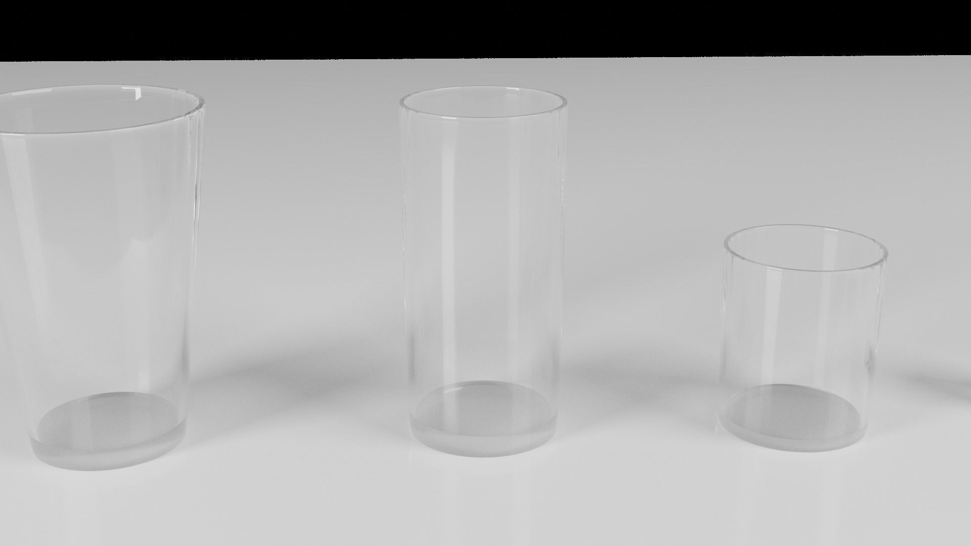 Collection of Glass Assets Low-poly 3D model_4