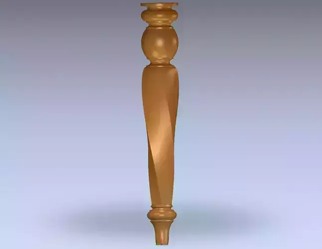 Dining table leg 3d model 