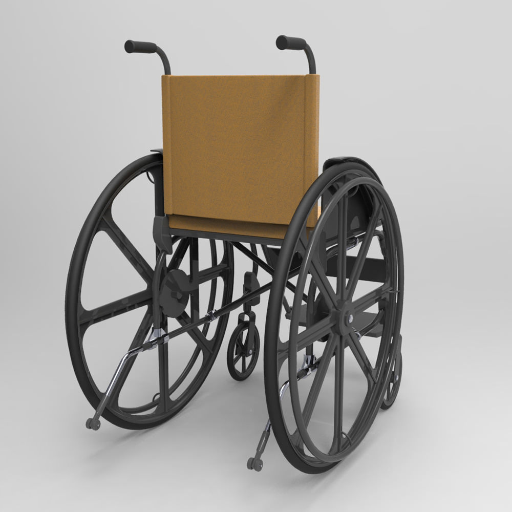 Wheelchair 3D model_4
