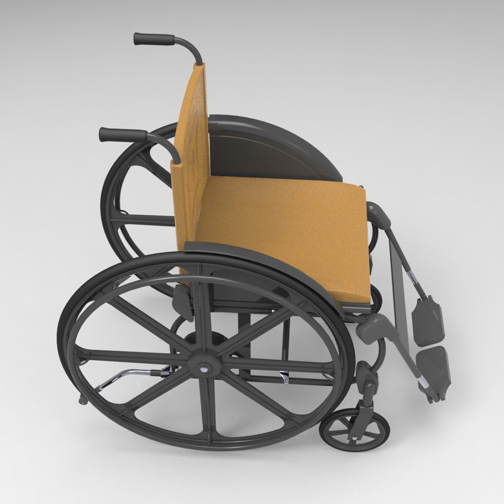 Wheelchair 3D model_5