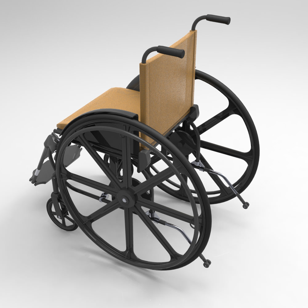Wheelchair 3D Model .obj