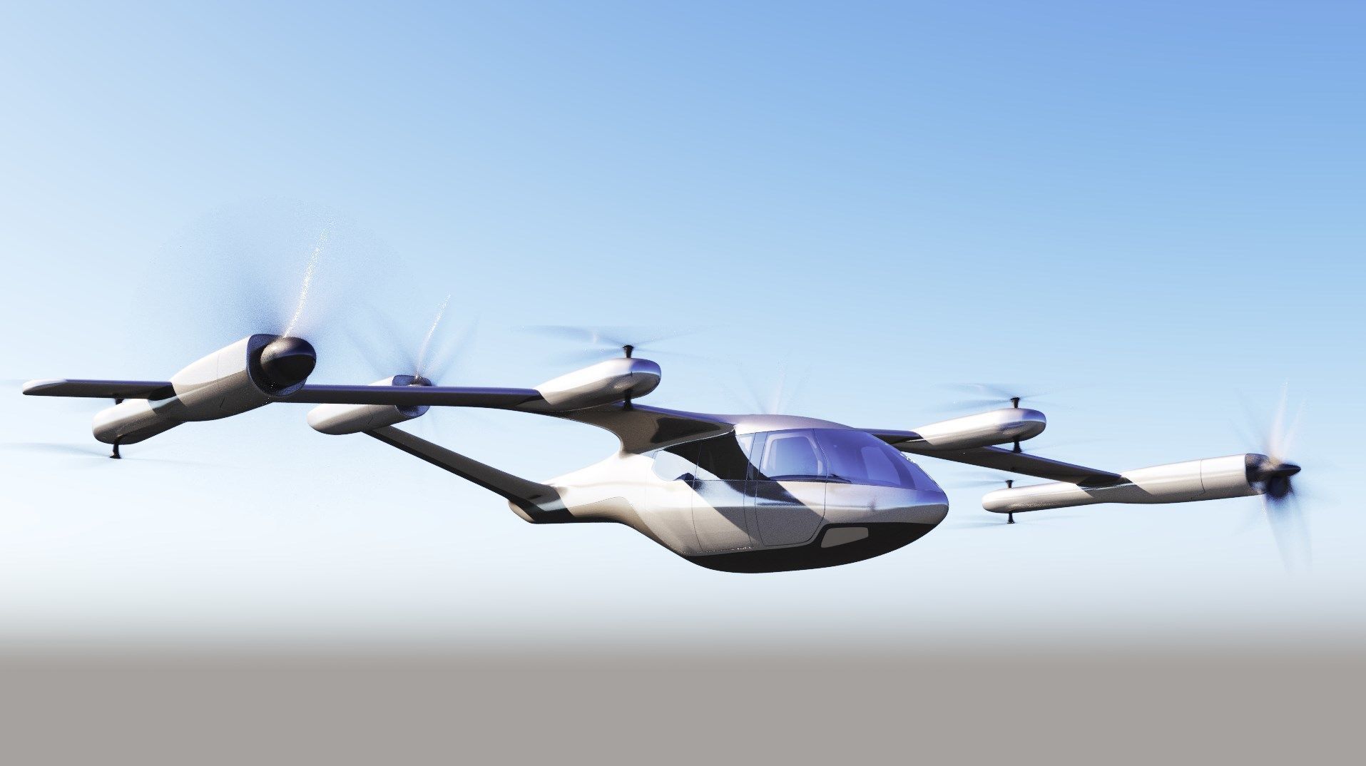 hyundai uber fly taxi concept  rigged  animated  high poly  3D model_2