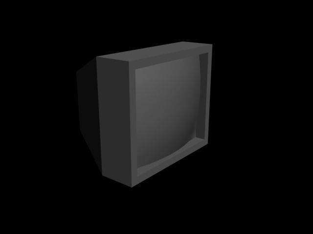 TV retro Free 3D model_1