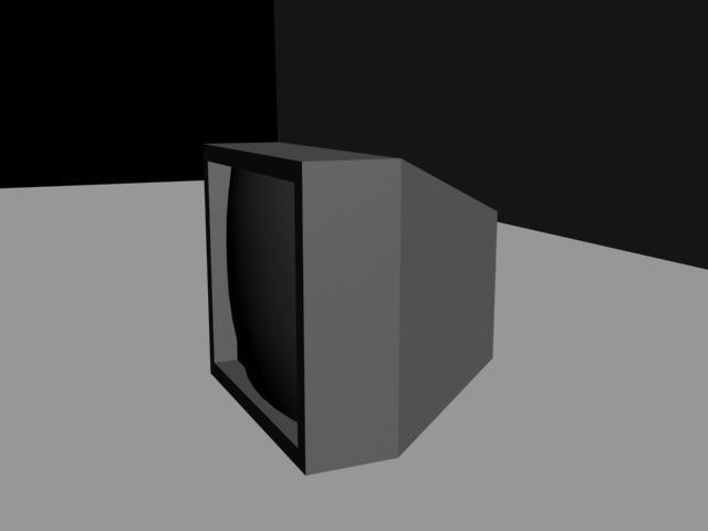 TV retro Free 3D model_4