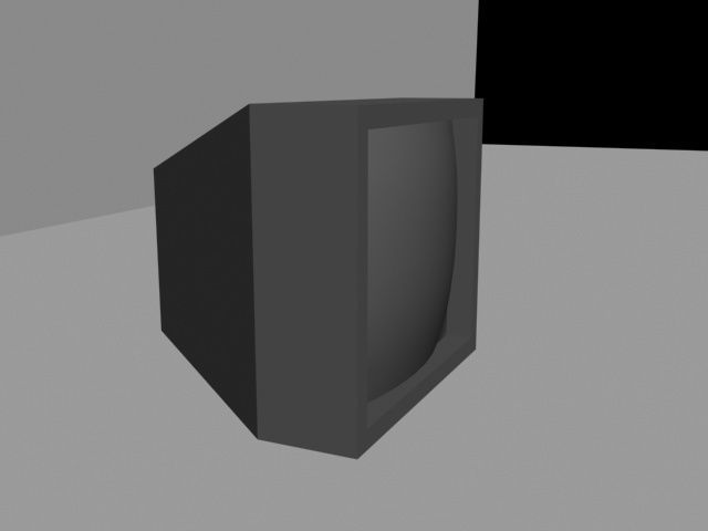 TV retro Free 3D model_2