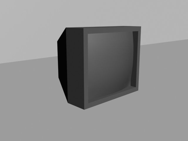TV retro Free 3D model_7