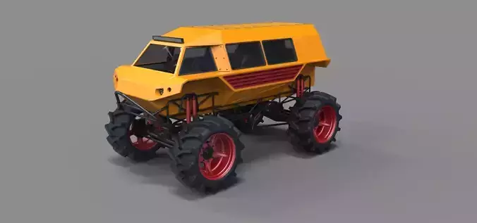 Fat mud truck