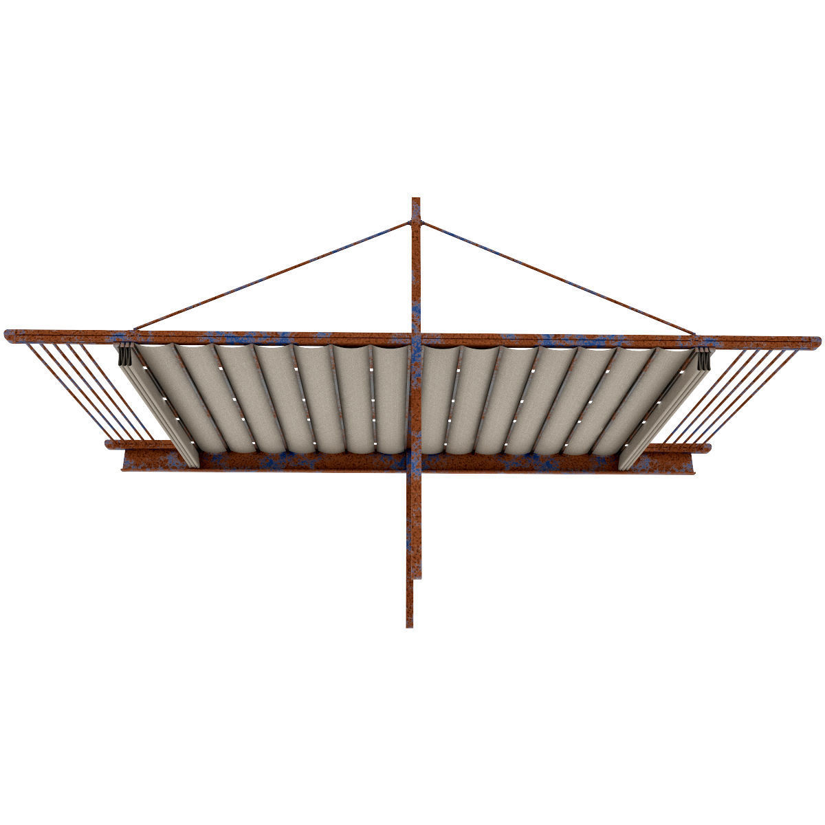 Motorized Pergola 1a Worn 3 3D model_4