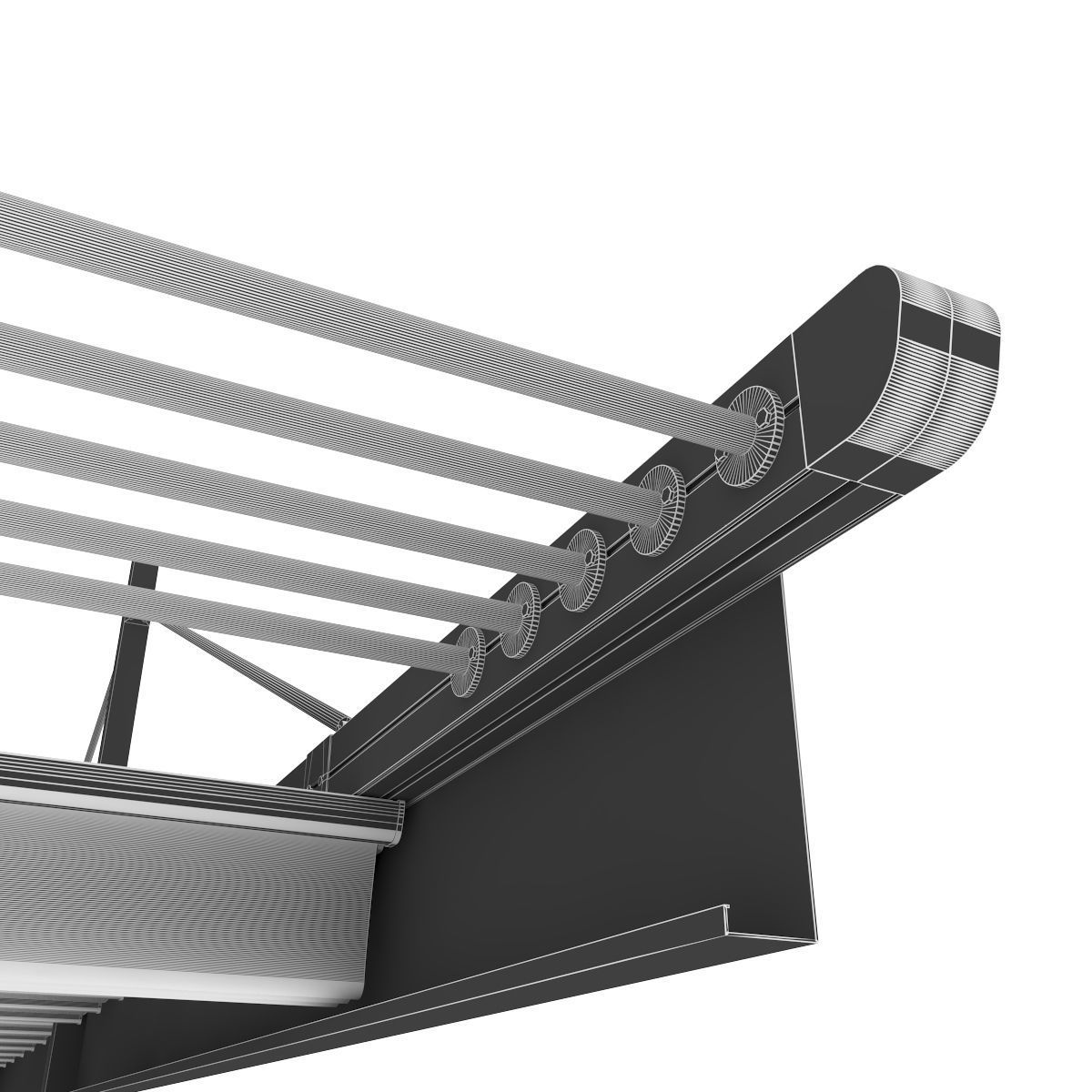 Motorized Pergola 1a Worn 3 3D model_18