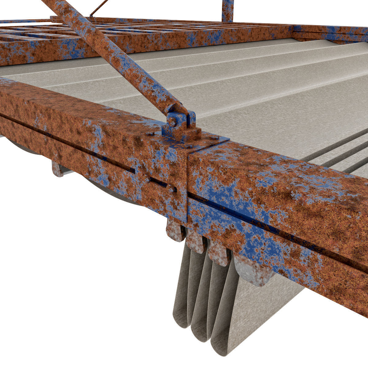 Motorized Pergola 1a Worn 3 3D model_1