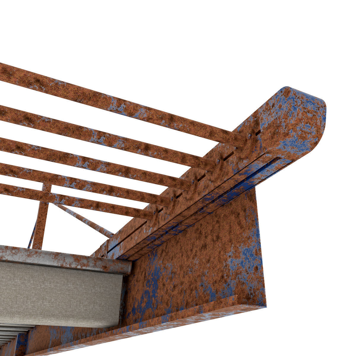 Motorized Pergola 1a Worn 3 3D model_29