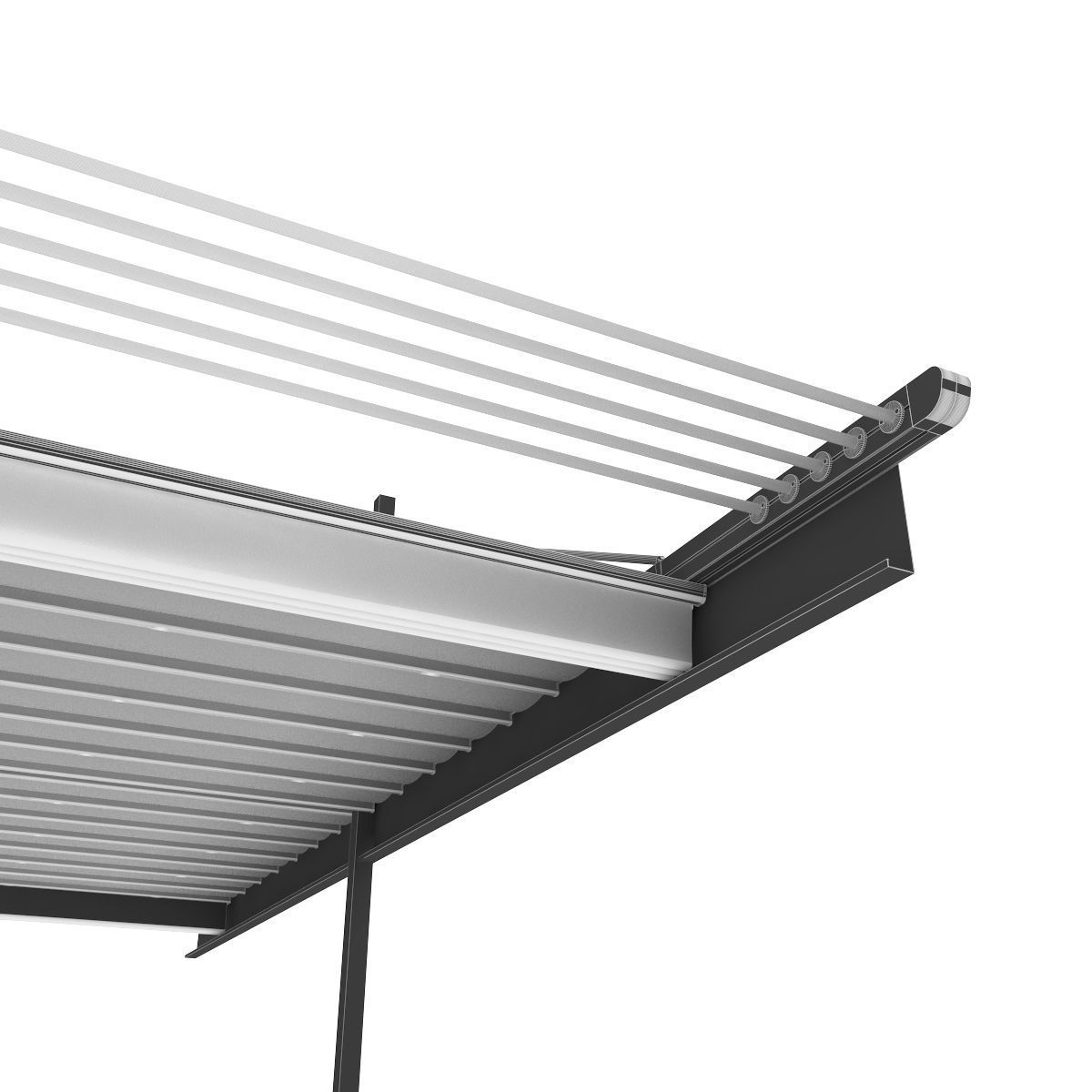 Motorized Pergola 1a Worn 3 3D model_37