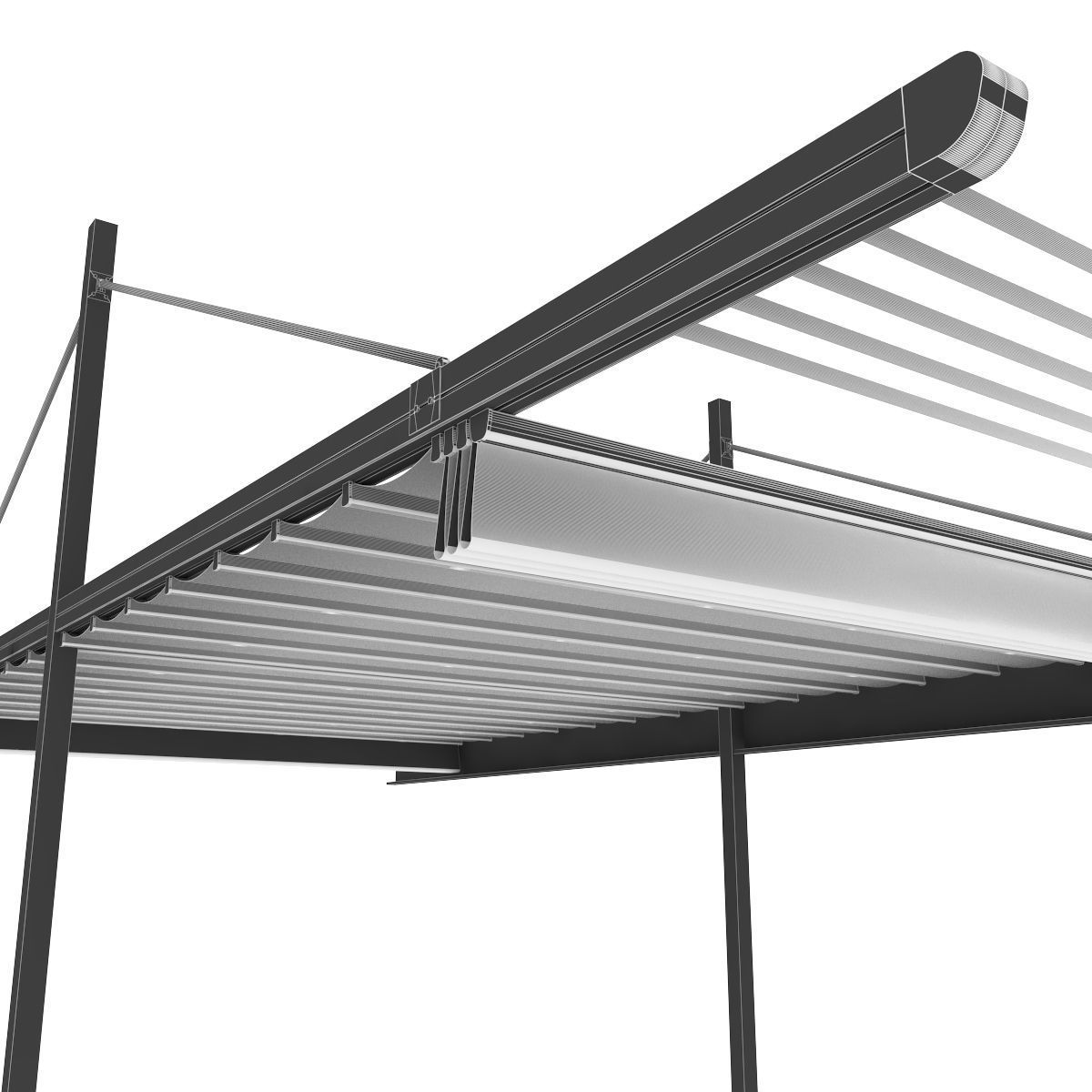 Motorized Pergola 1a Worn 3 3D model_55