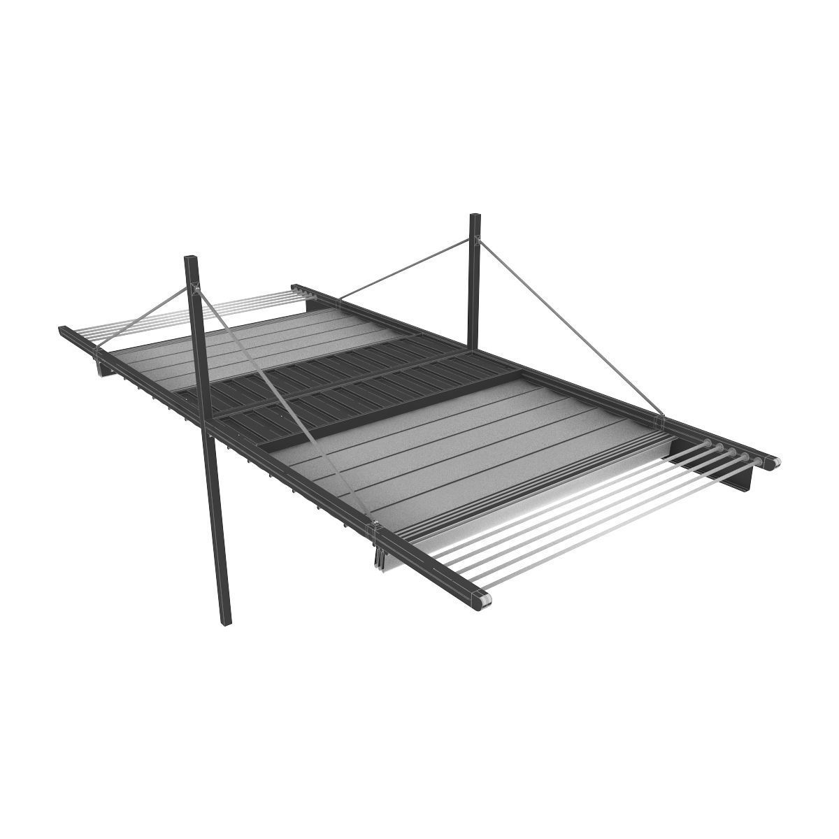 Motorized Pergola 1a Worn 3 3D model_11