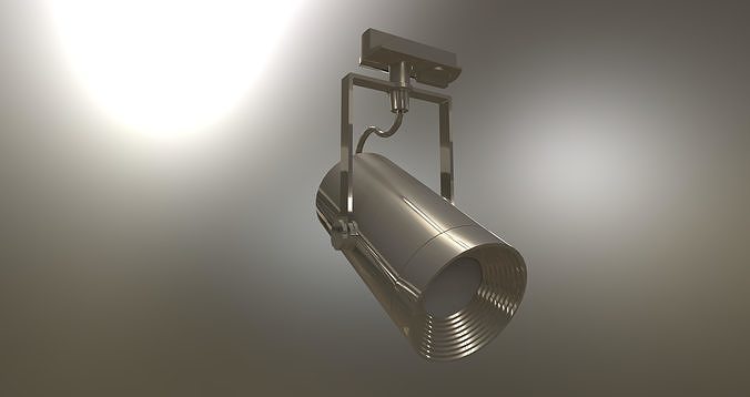 Euro Spot LED czarny 1f Light Fixture Free 3D model