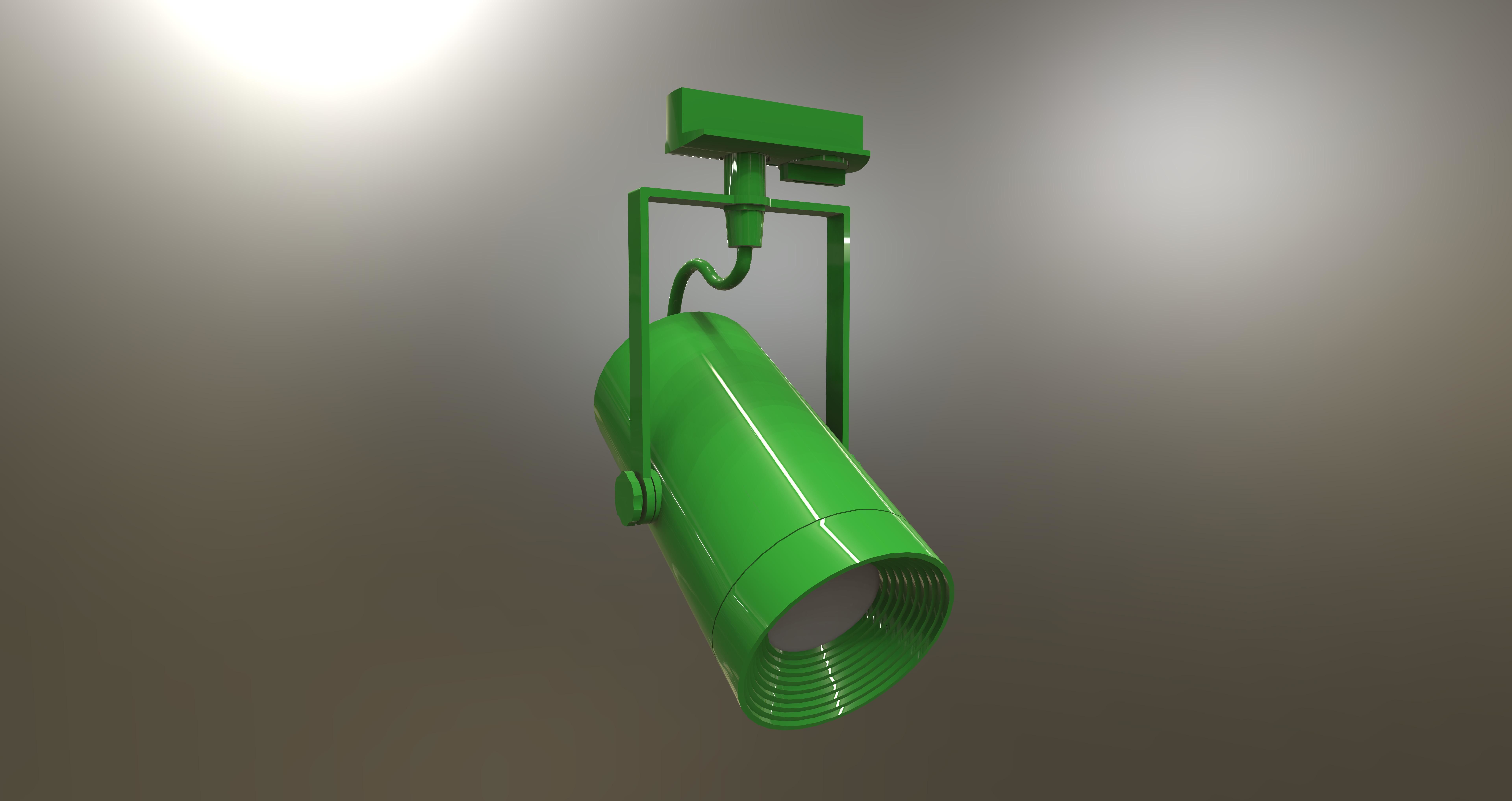 Euro Spot LED czarny 1f Light Fixture Free 3D model_3