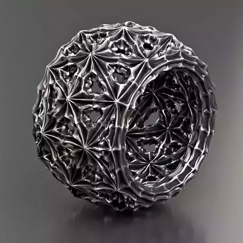 Gothic thistle ring  3D print model