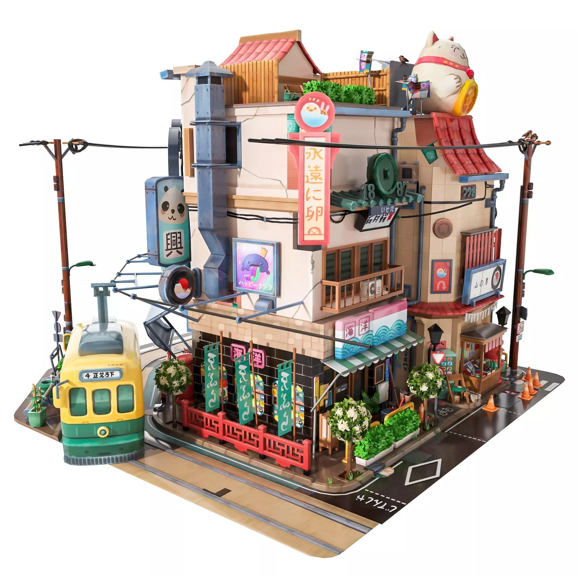 tokyo machi 3D model_0