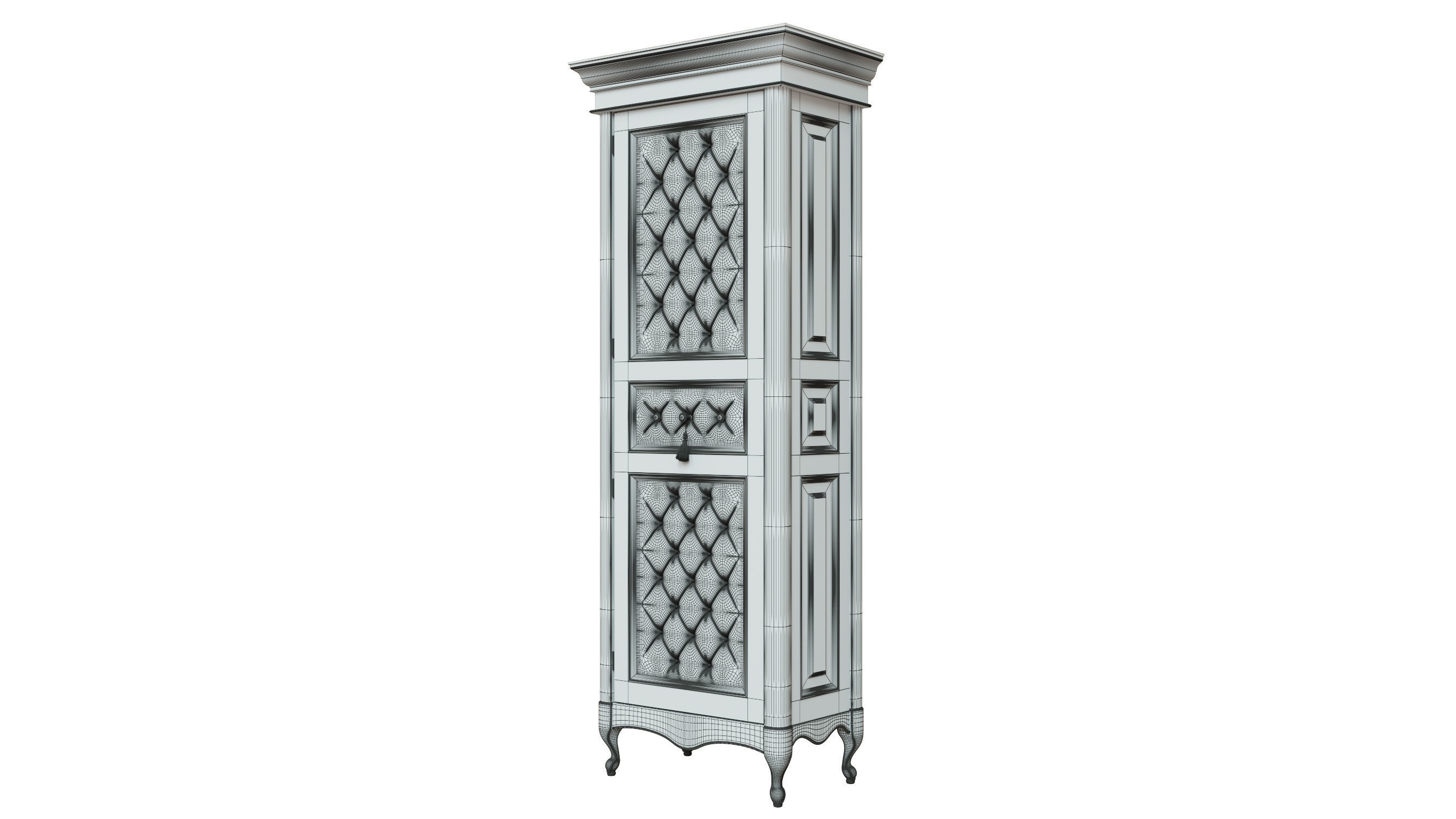 classic cabinet 04 02 3D model_10