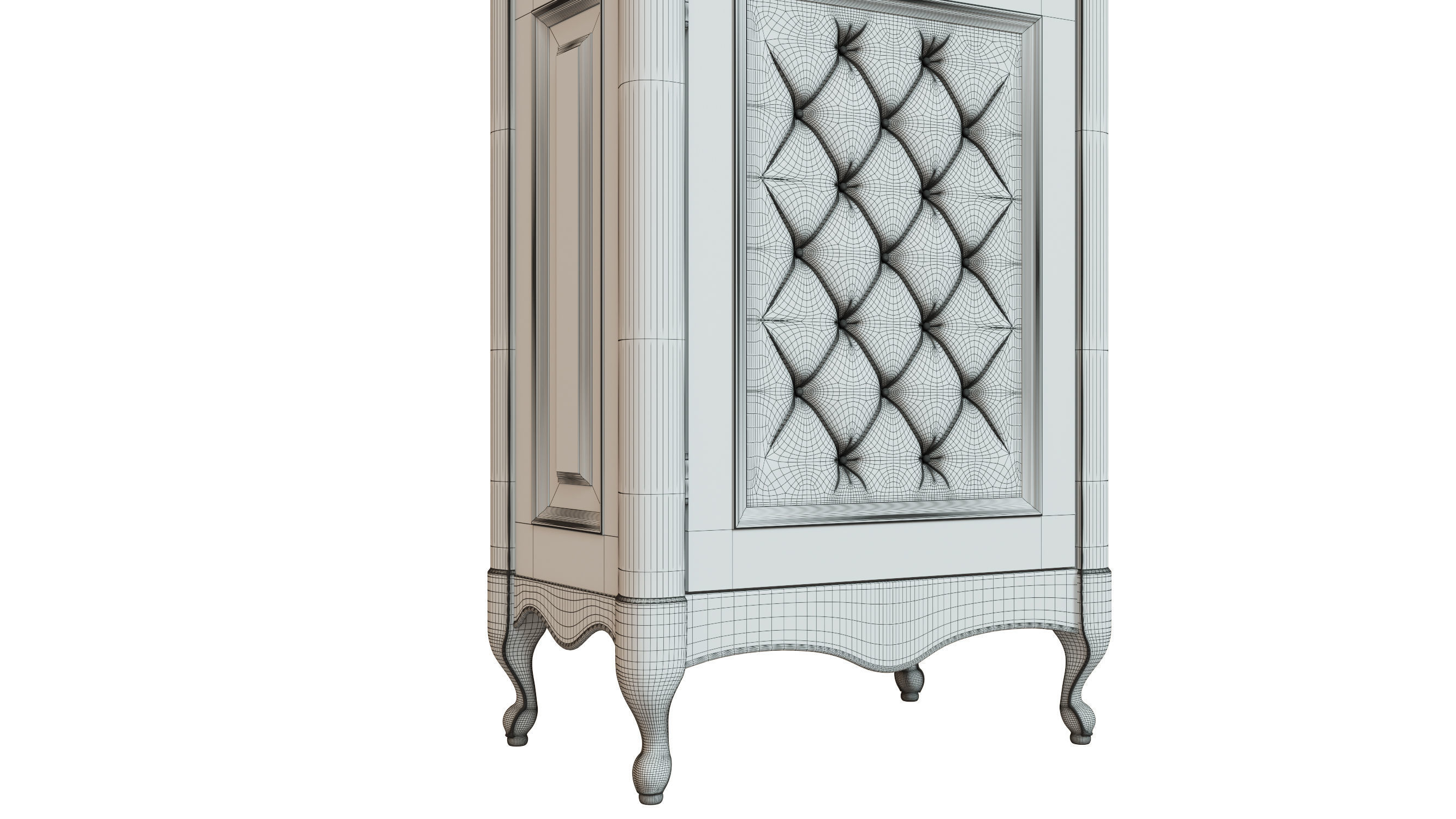classic cabinet 04 02 3D model_8