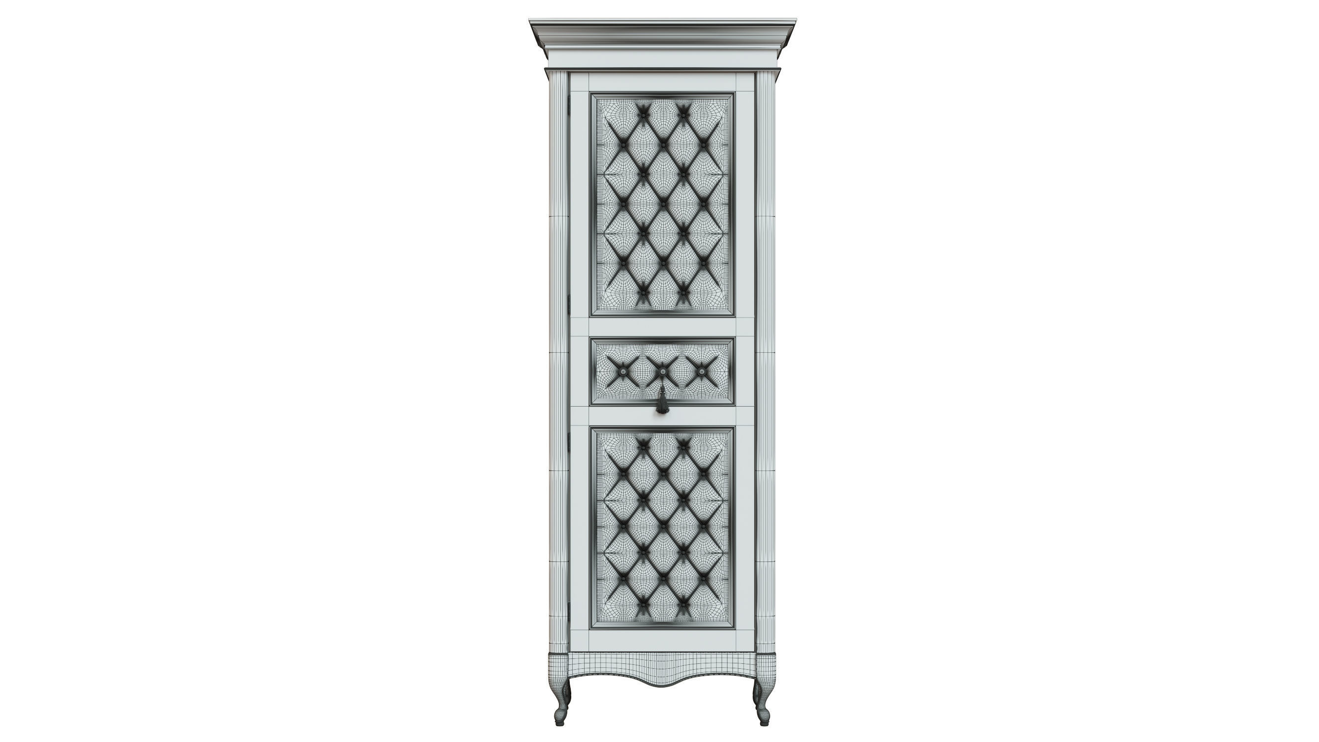 classic cabinet 04 02 3D model_9