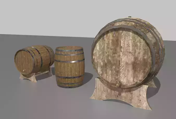 Old Wooden Barrels