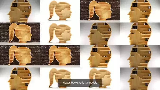 Heads bookshelfs