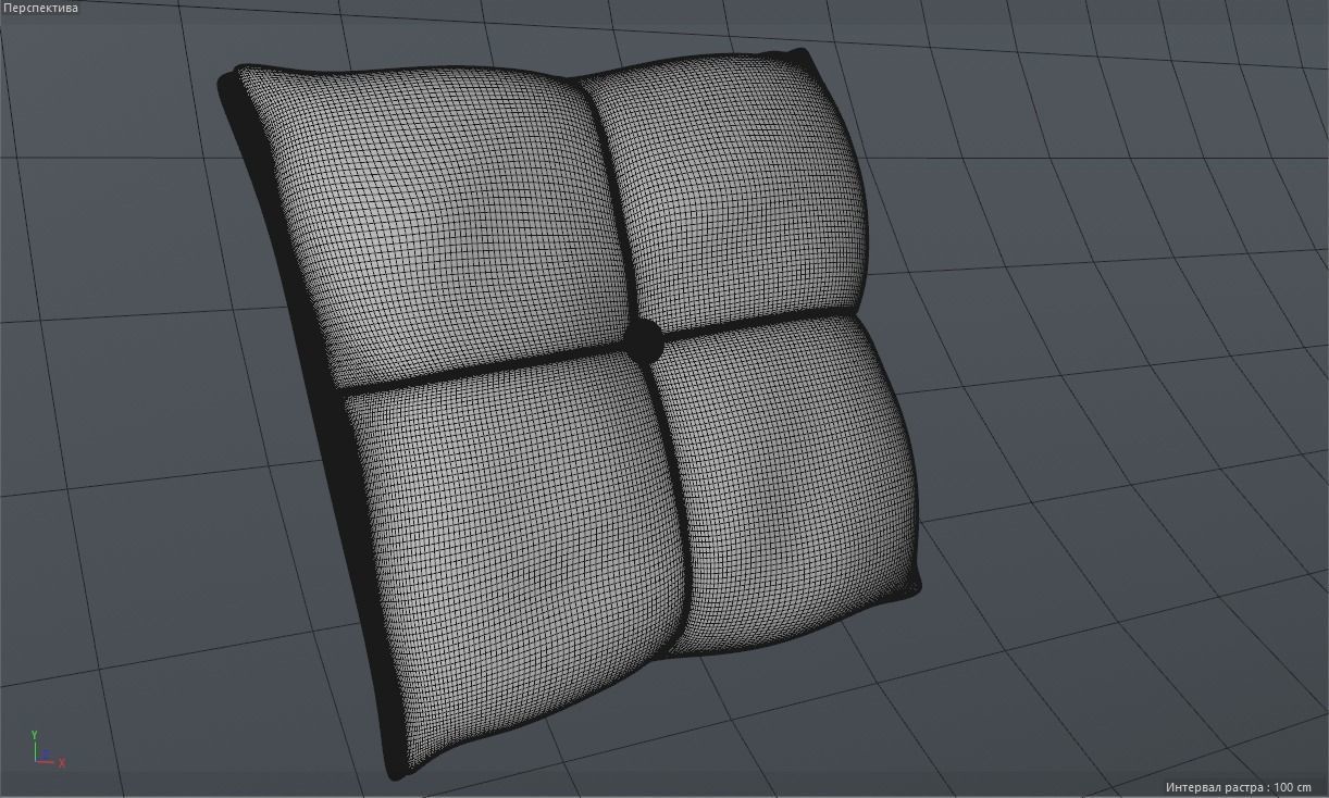 Sofa making on Cinema 4d -Octan render 3D model_7