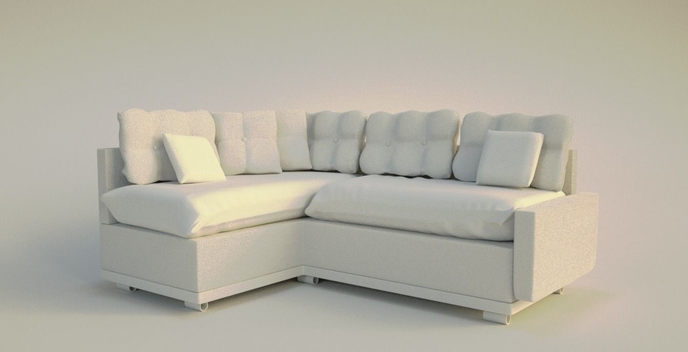 Sofa making on Cinema 4d -Octan render 3D model_1