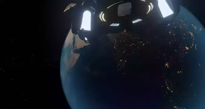The Earth 3d model from space 3D model