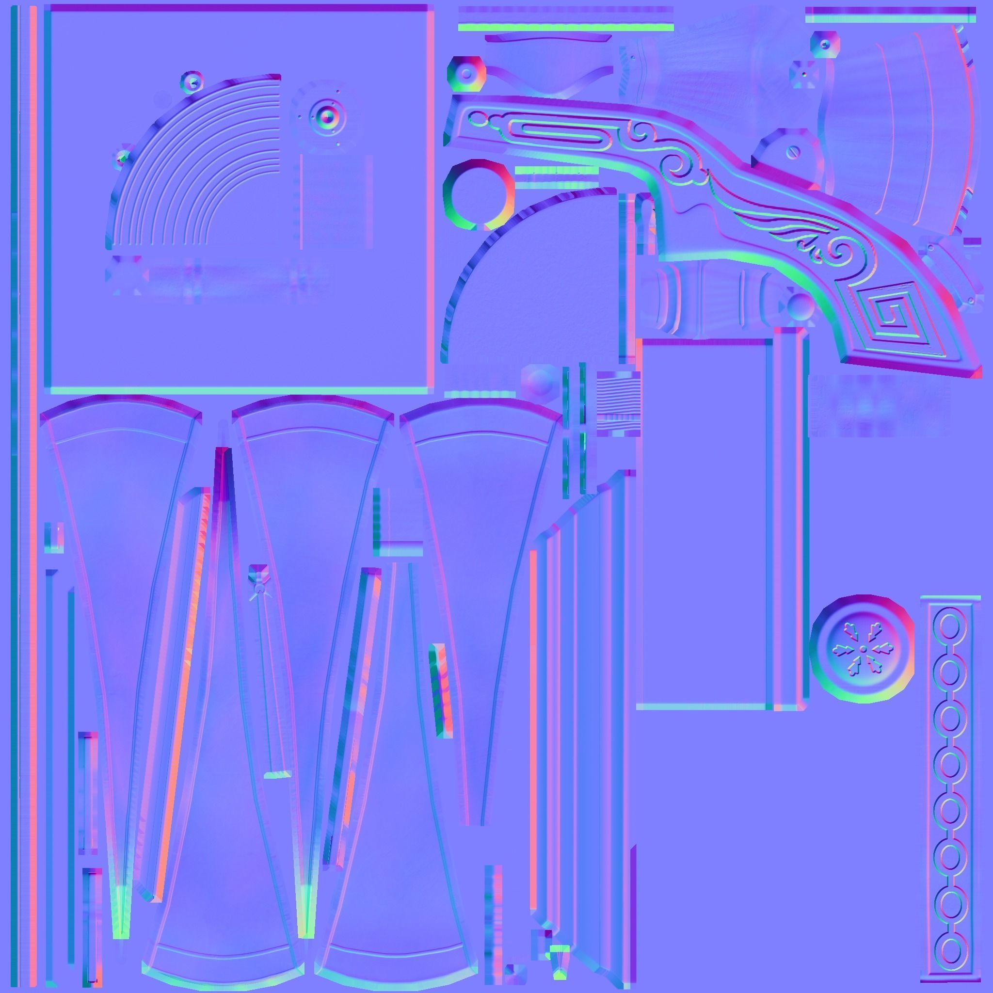 Gramophone Low-poly 3D model_11