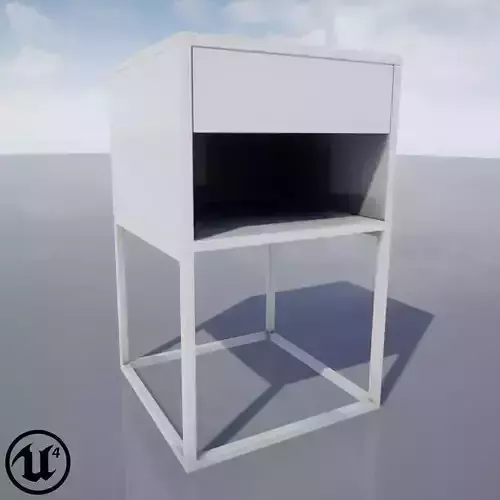 VIKHAMMER Nightstand for UE4 Low-poly 3D model