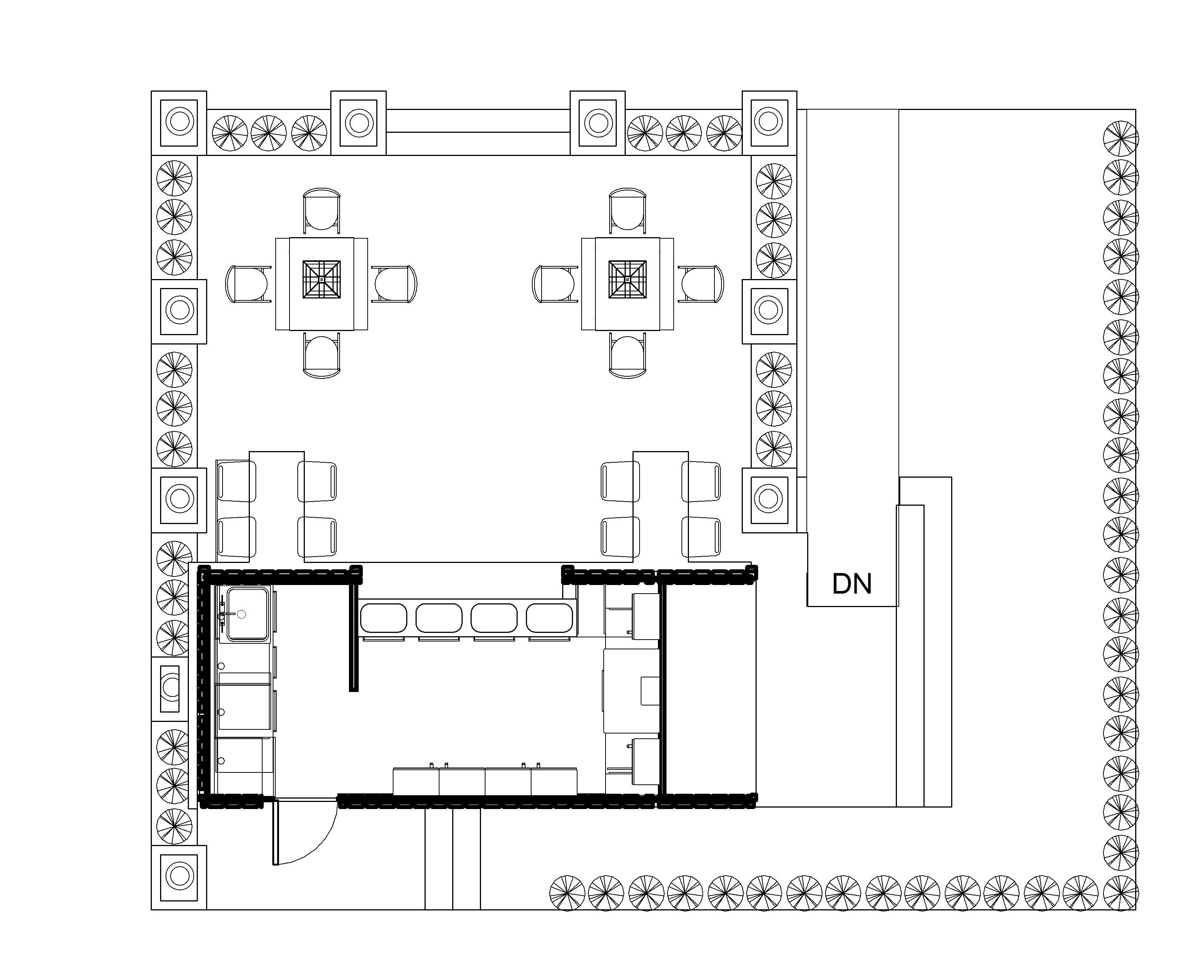 Revit Container designed Cafe 3D model_3